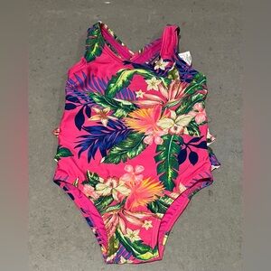 Gap 2t Tropical Pink Kids Swimsuit